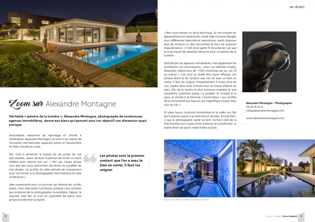 ORIZON MAG ETE 2021 ZOOM SUR ALEXANDRE MONTAGNE