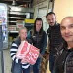 Prospection distribution sacs à pain équipe Neuville sur Saône, boulangerie de Genay