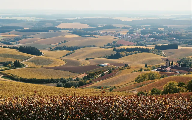 Illustration : paysage du Beaujolais