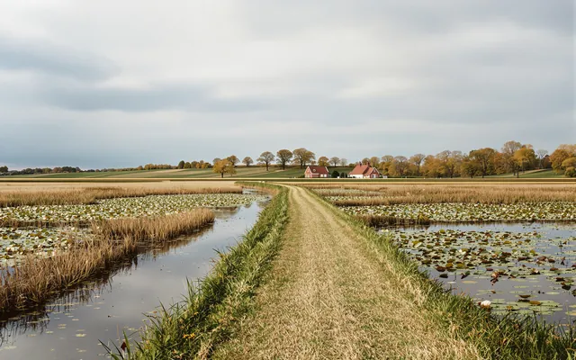 Illustration : paysage de la Dombes